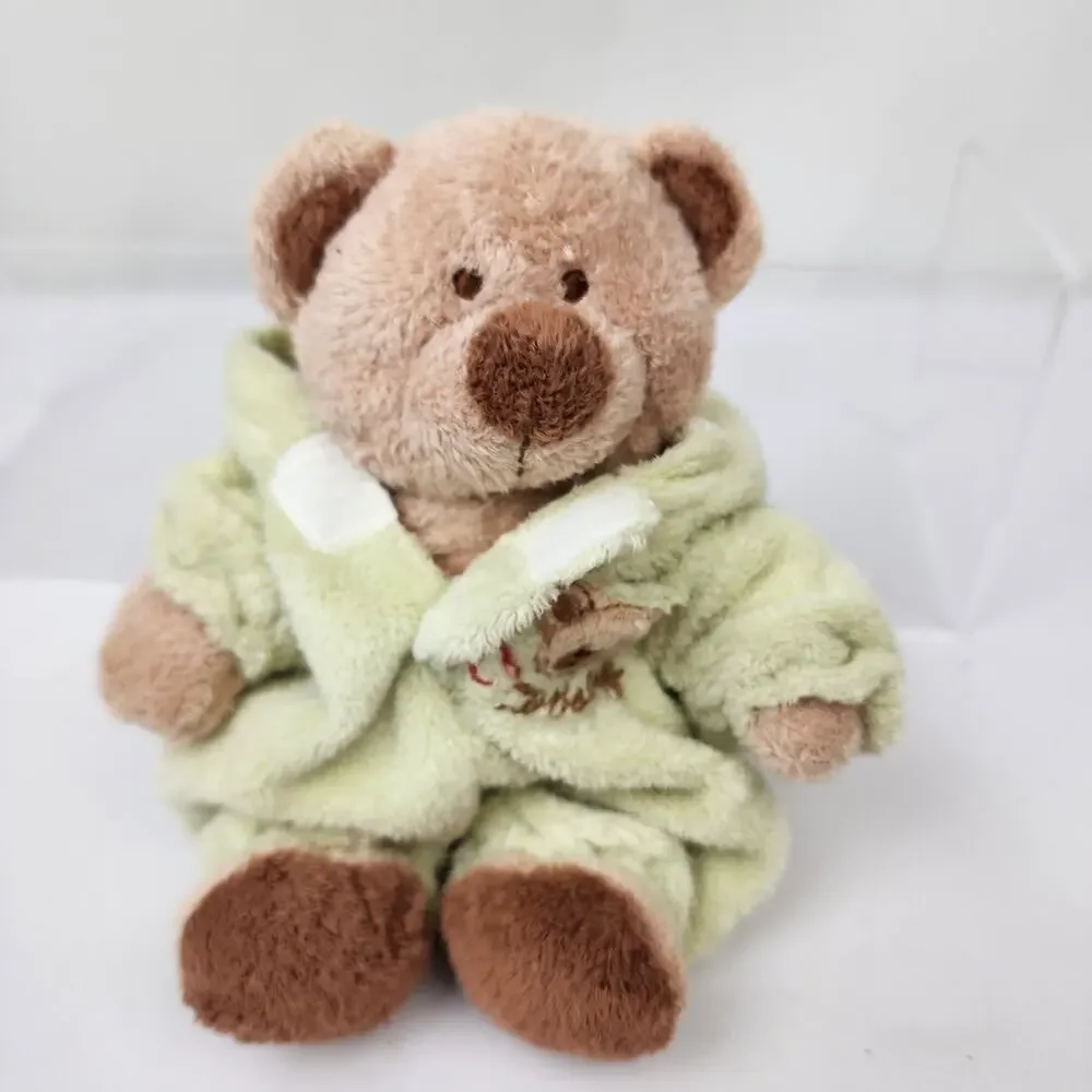 2004 TY Pluffies Love To Baby Teddy Bear Green Removable PJ's 12” Plush NWMT's